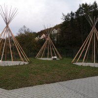 2019 Tipi Dorf Aufbau